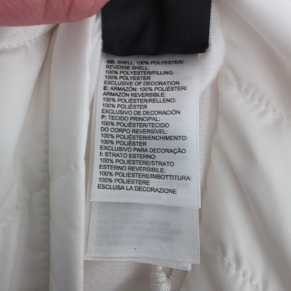 The North Face Womens Sherpa Puffer Reversible Vest White Quilted Fleece Large - Picture 6 of 10